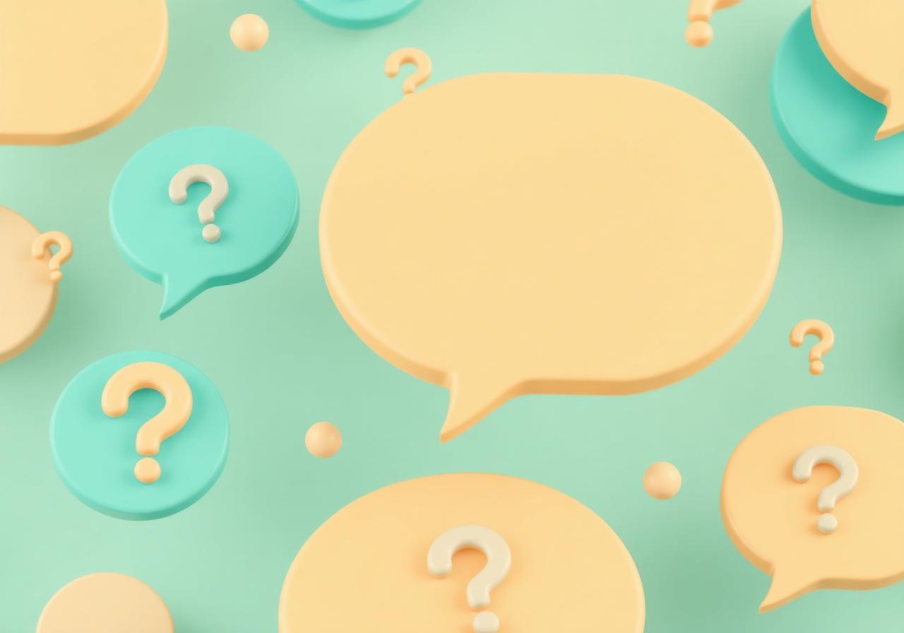 Questions and answers illustration